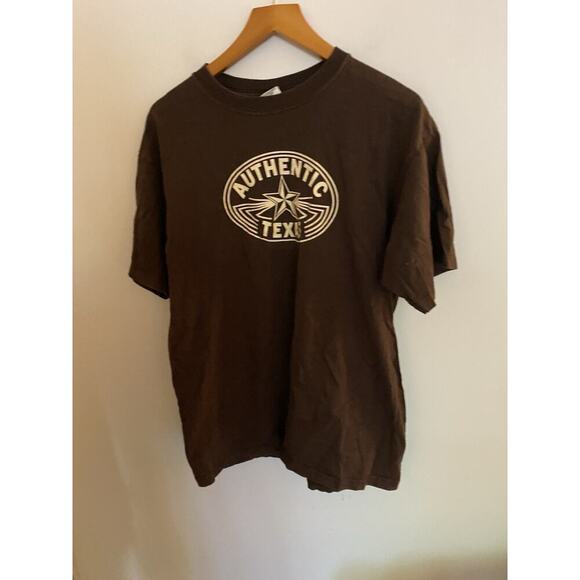 Authentic Texas Brown T-shirt Large Men’s - Picture 4 of 4